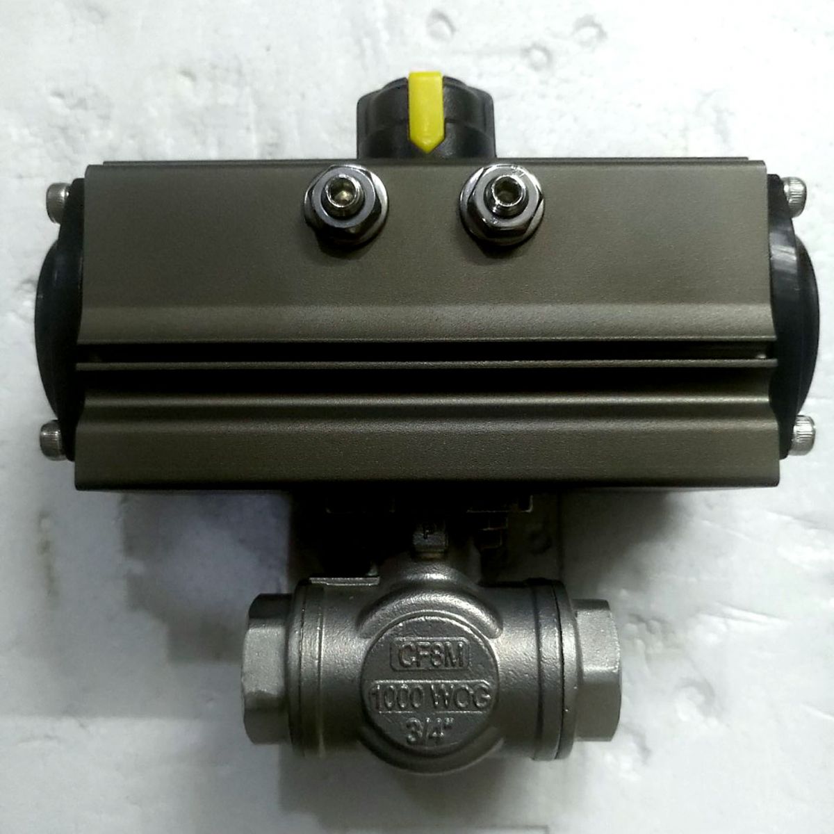 Mặt Sau Van Bi 3 Ngã Inox Điều Khiển Khí Nén Hãng Kosaplus